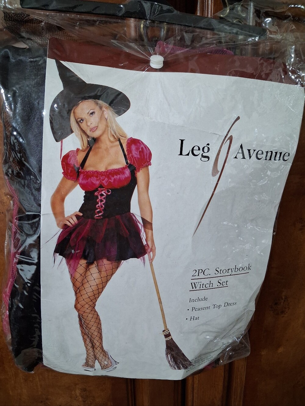 Leg Avenue Pink and Black Storybook Witch Costume .